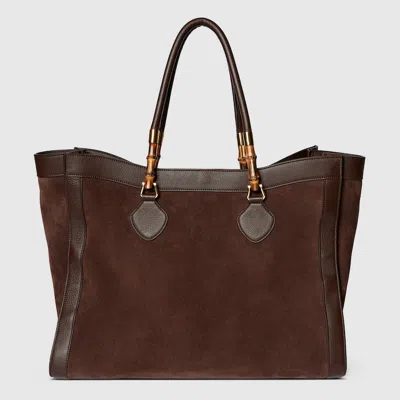 Gucci Bamboo Tote Large Bag In Brown