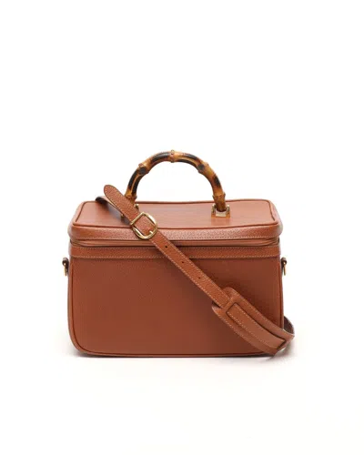 Gucci Bamboo Vanity Bag In Brown