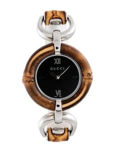 Pre-owned Gucci Bamboo Watch, 36mm In Multicolor