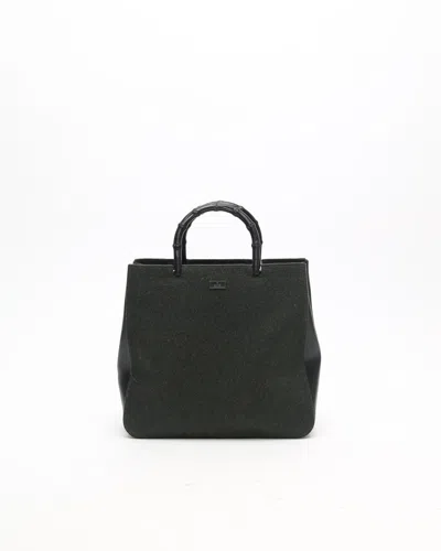 Gucci Bamboo Wool Tote Bag
