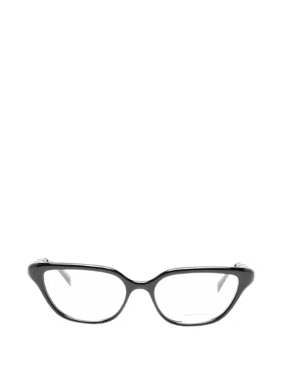Gucci Bamboo-detail Cat-eye-frame Glasses In Black