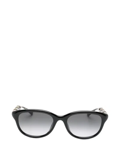 Gucci Bamboo-effect Sunglasses In Black
