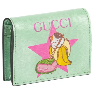 Pre-owned Gucci Bananya Sakuramochi Wallet In Gray