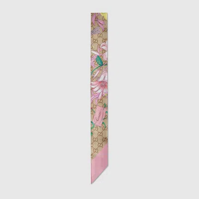 Gucci Band Aus Seide Mit Print In Neutral