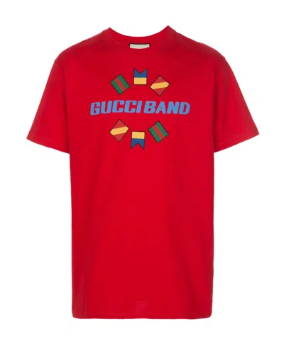 GUCCI BAND OVERSIZED PRINTED T-SHIRT