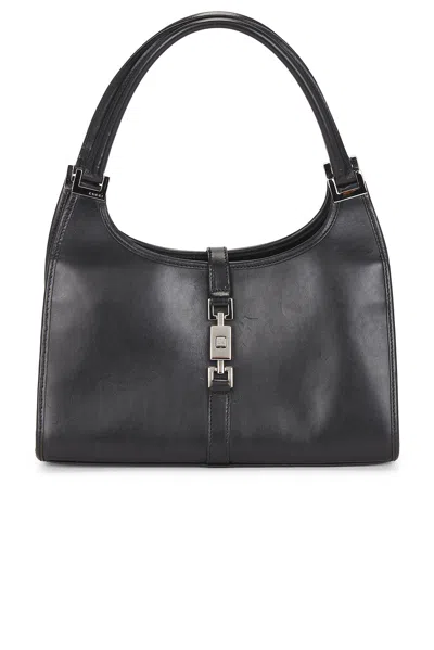 Pre-owned Gucci Bardot Shoulder Bag In Black