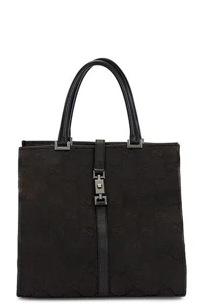 Pre-owned Gucci Bardot Tote Bag In Black