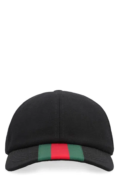 Gucci Baseball Cap In Black