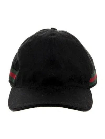 Pre-owned Gucci Baseball Cap In Black
