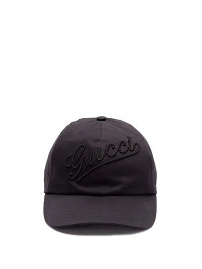 Gucci Baseball Cap In Black  