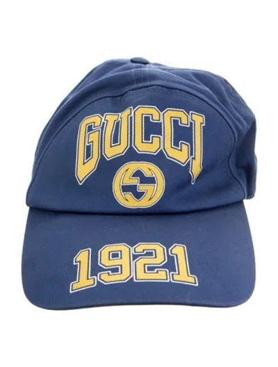 Pre-owned Gucci Baseball Cap In Blue