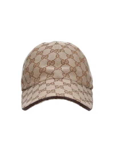 Gucci Baseball Cap "gg" In Gray