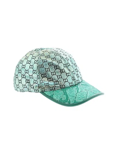 Pre-owned Gucci Baseball Cap In Teal