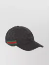 Gucci Cotton Blend Gg Hat With Web Ribbon In Black