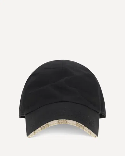 Gucci Baseball Cap With Gg Fabric Detail In Black
