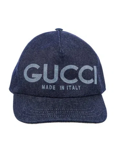 Pre-owned Gucci Baseball Cap  W/tags In Blue