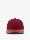 Gucci Women's Rosso Ancora Gg Fabric Baseball Cap In Red