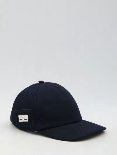 Gucci Baseball Hat In Blue
