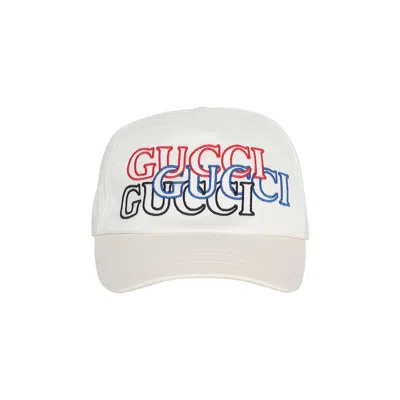 Pre-owned Gucci Baseball Hat 'white/red/blue/black' | Men's Size M