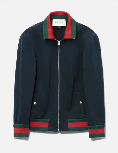 Gucci Baseball Jacket In Navy