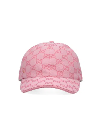 Gucci Baseball Logo Cap In Pink