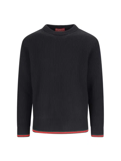 Gucci Basic Sweater In Black