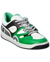Gucci Basket Panelled Sneakers In Green