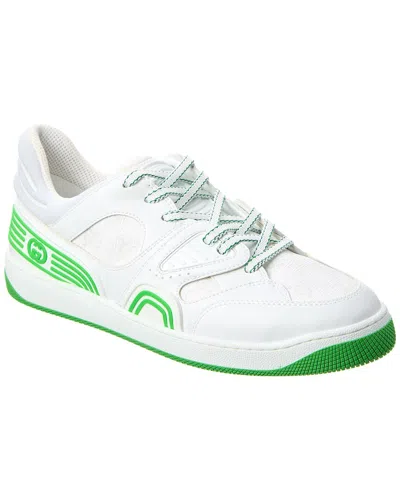 Gucci Basket Demetra Sneaker In White Green