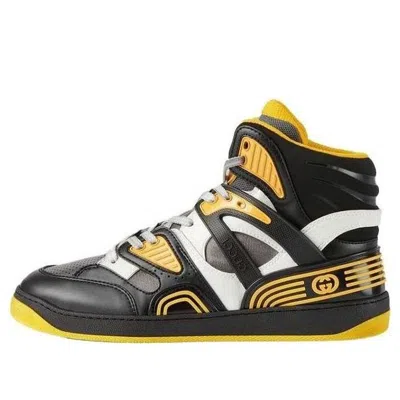 Gucci Basket High 'black Demetra Yellow'