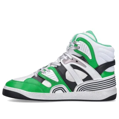 Gucci Basket High 'black White Green'
