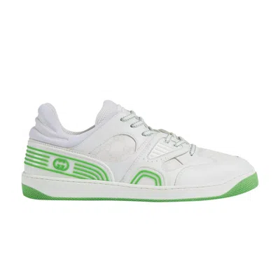 Pre-owned Gucci Basket Low 'white Demetra Green'