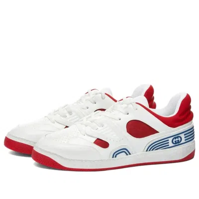 Gucci Basket Low 'white Demetra Red'