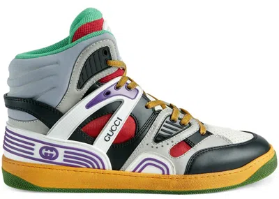 Pre-owned Gucci Basket (women's) Sneakers In Multi