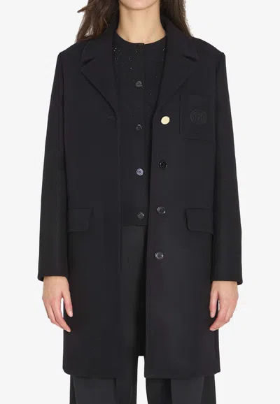 Gucci Batavia Wool Coat In Black