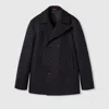 Gucci Batavia Wool Coat In Burgundy