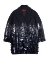 Gucci Batavia Wool Coat In Dark Blue