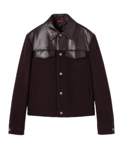 Gucci Batavia Wool Jacket With Logo In Black