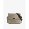Gucci Be Ebo/cocoa/dk Choc Monogram Large Canvas Changing Bag