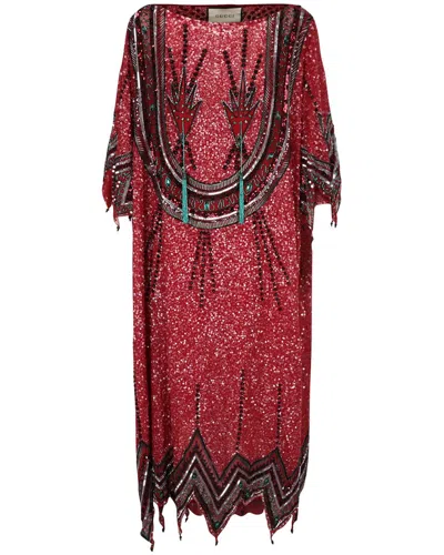Gucci Beaded & Crystal Embellished Gown