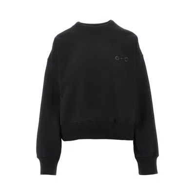Gucci Beaded Horsebit Embroidery Sweatshirt In Black