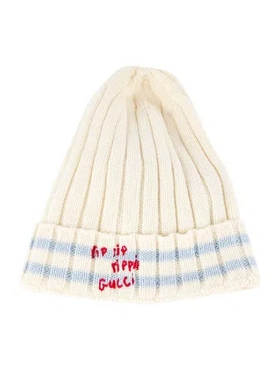 Pre-owned Gucci Babies' Beanie Hat In Neutral