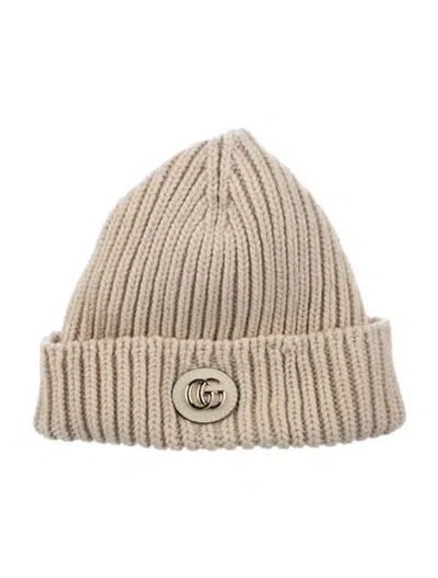 Pre-owned Gucci Beanie In Neutrals