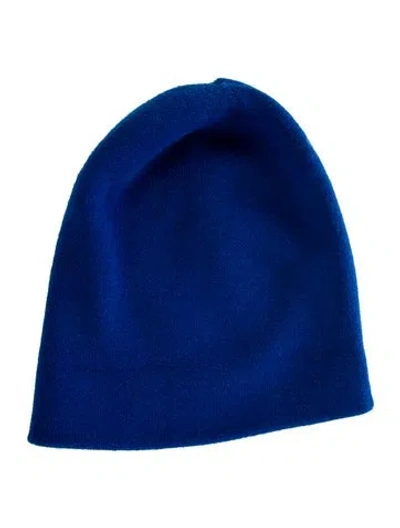 Pre-owned Gucci Beanie Wool Knit Beanie In Blue