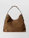 Gucci Large Beatrix Brown Suede Shopping Bag Women In Brown