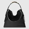 Gucci Beatrix Large Leather Shoulder Bag In Black