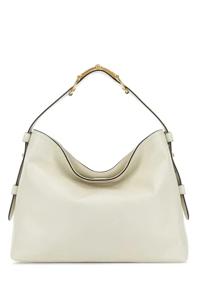 Gucci Beatrix Medium Leather Shopping Handbag With Gold-tone Hardware In Neutral