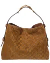 Gucci Beatrix Medium Suede Tote In Brown