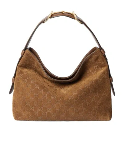 Gucci Beatrix Medium Tote Bag In Brown
