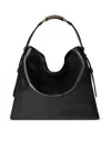 Gucci Beatrix Large Leather Shoulder Bag In Black