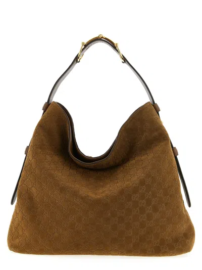 Gucci Beatrix Shoulder Bag In Brown
